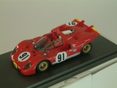 Ferrari 512 S Spyder CH 1010 Watkins Glen 1970 #91 Ioks / Schetty - Built 1:43